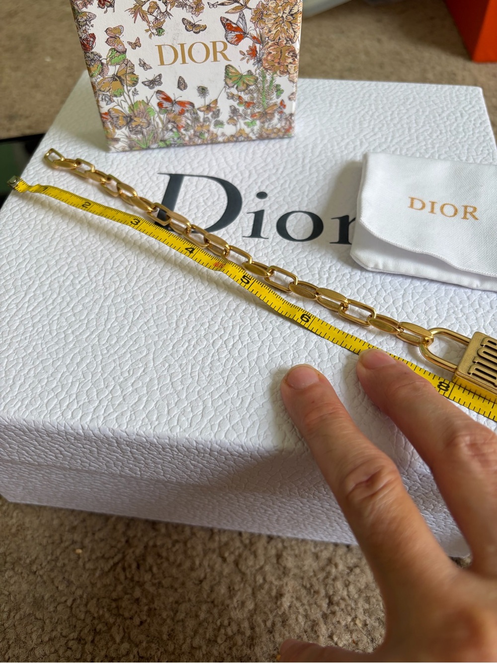 Dior Gold-tone Padlock  Charm bracelet - Picture 11 of 11